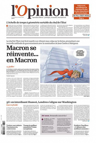 L’Opinion - 15 Juillet 2020