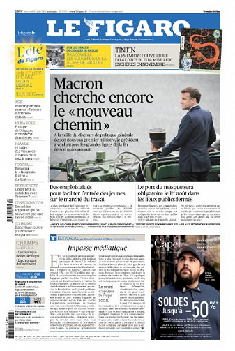 Le Figaro du Mercredi 15 Juillet 2020