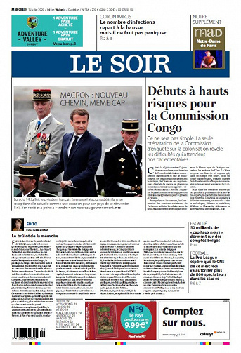 Le Soir - Mercredi 15 Juillet 2020