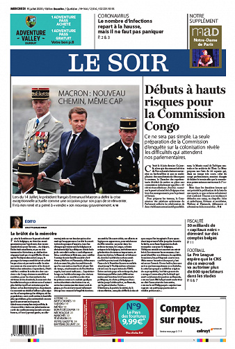 Le Soir Edition Bruxelles - Mercredi 15 juillet 2020