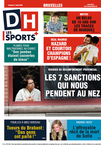 La Dernière Heure-Bruxelles - Vendredi 17 Juillet 2020
