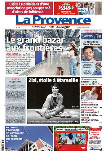 La Provence  Marseille - Samedi 18 juillet 2020