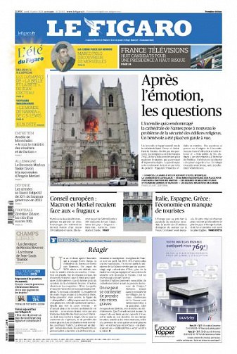 Le Figaro du Lundi 20 Juillet 2020