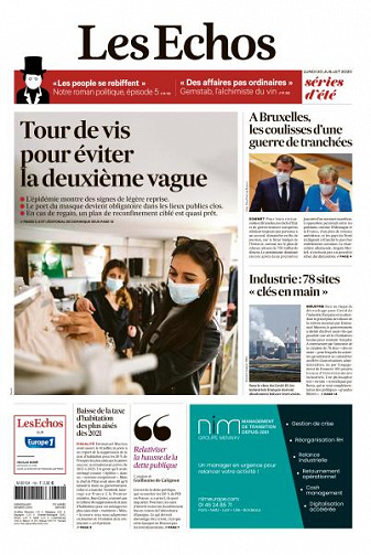 Les Echos du Lundi 20 Juillet 2020