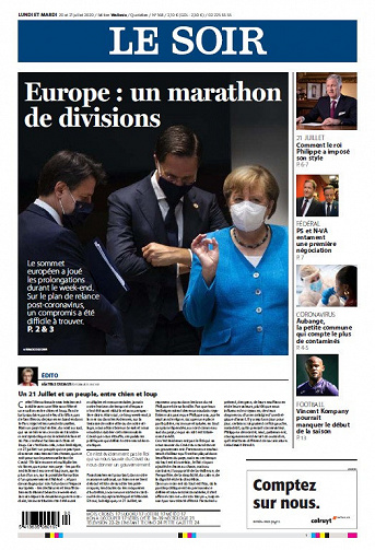 Le Soir - Lundi 20 et Mardi 21 Juillet 2020