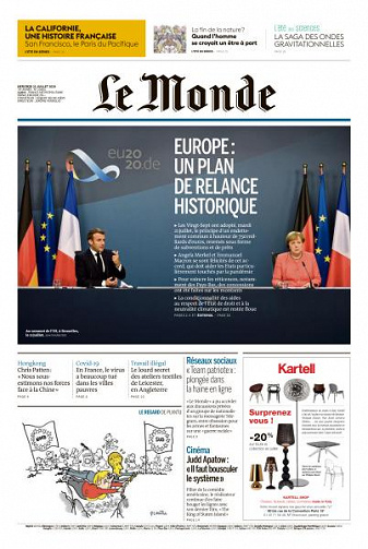 Le Monde du Mercredi 22 Juillet 2020