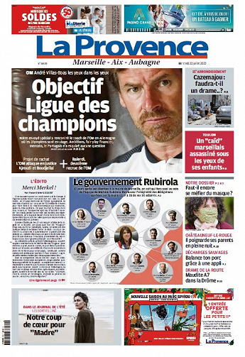 La Provence Marseille - Mercredi 22 Juillet 2020