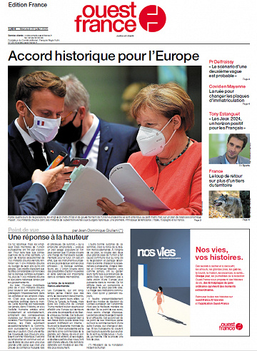 Ouest France - Edition France, Mercredi 22 juillet 2020