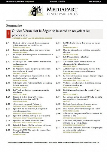 Mediapart - Mercredi 22 Juillet 2020