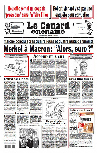Le Canard enchaîné N°5202 - 22 au 28 Juillet 2020