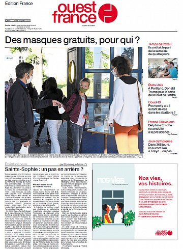 Ouest France - Edition France, Jeudi 23 juillet 2020