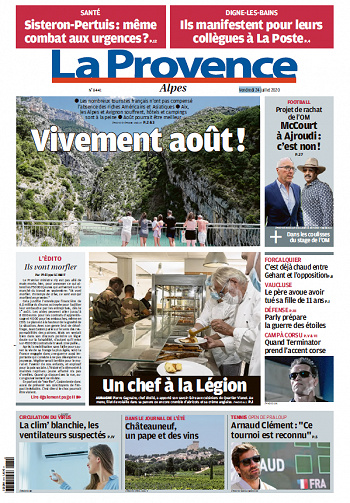 La Provence  Alpes - Vendredi 24 juillet 2020