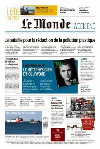 Le Monde du Samedi 25 Juillet 2020