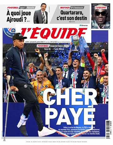 L’equipe du Samedi 25 Juillet 2020