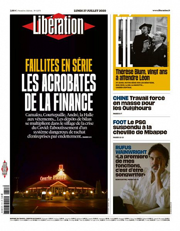Libération du Lundi 27 Juillet 2020