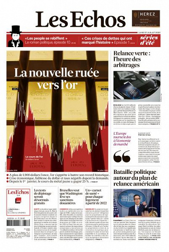 Les Echos du Lundi 27 Juillet 2020