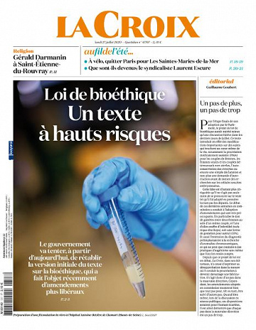 La Croix - 27 Juillet 2020