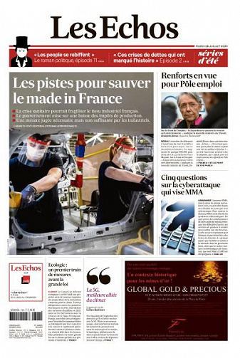 Les Echos du Mardi 28 Juillet 2020
