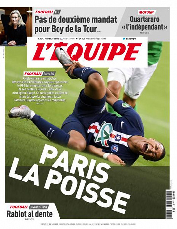 L’equipe du Mardi 28 Juillet 2020