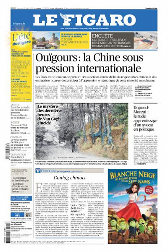 Le Figaro du Mercredi 29 Juillet 2020