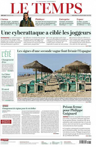 Le Temps - 29 Juillet 2020