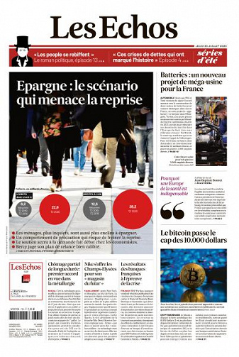 Les Echos du Jeudi 30 Juillet 2020