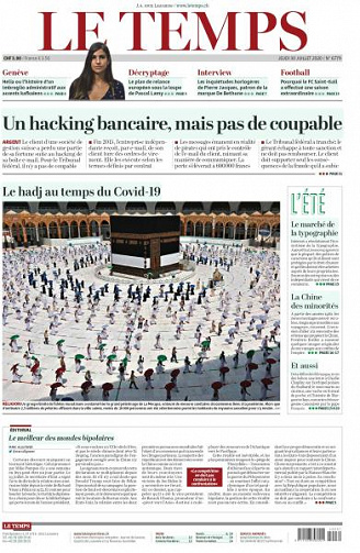 Le Temps - 30 Juillet 2020