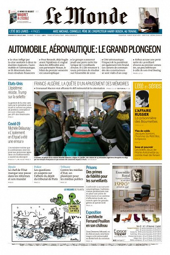 Le Monde du Vendredi 31 Juillet 2020