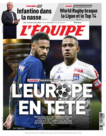 L’equipe du Vendredi 31 Juillet 2020