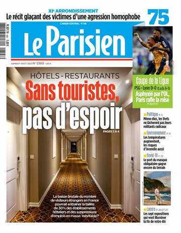 Le Parisien du Samedi 1er Août 2020