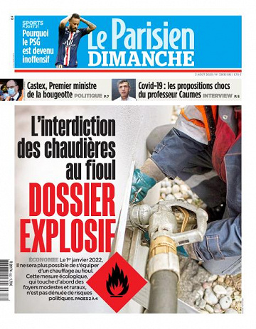 Le Parisien du Dimanche 2 Août 2020