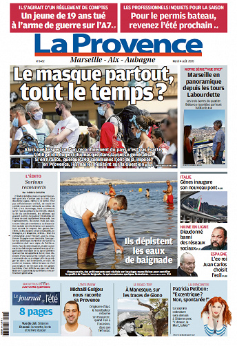 La Provence  Marseille - Mardi 4 août 2020