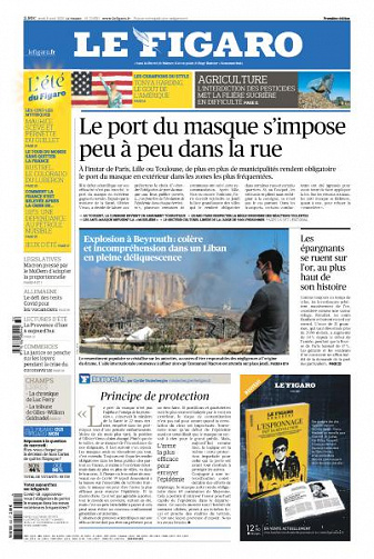 Le Figaro du Jeudi 6 Août 2020