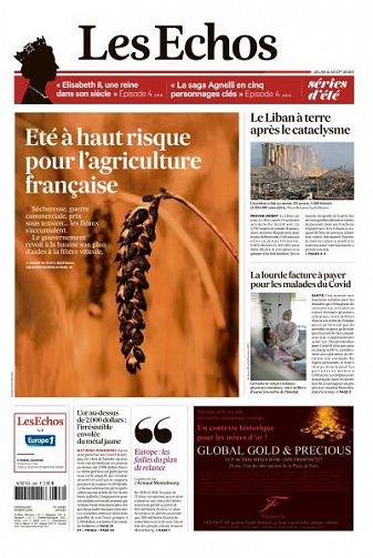 Les Echos du Jeudi 6 Août 2020
