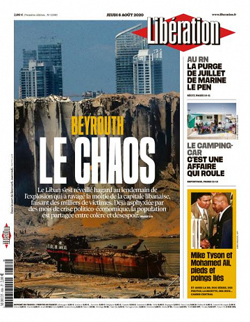 Libération du Jeudi 6 Août 2020