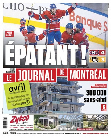 Le Journal De montreal - 06 Aout 2020