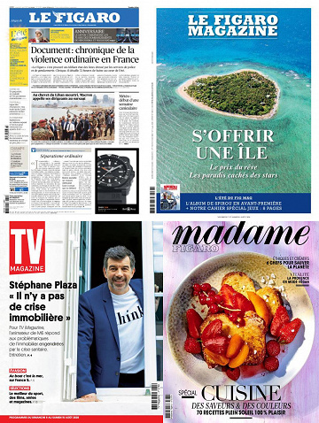 Pack Le Figaro et ses 3 suppléments - Vendredi 7 Août 2020