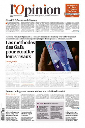L’Opinion - 7 Août 2020