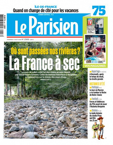 Le Parisien du Vendredi 7 Août 2020
