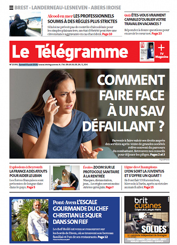 Le Télégramme Brest - Samedi 8 août 2020