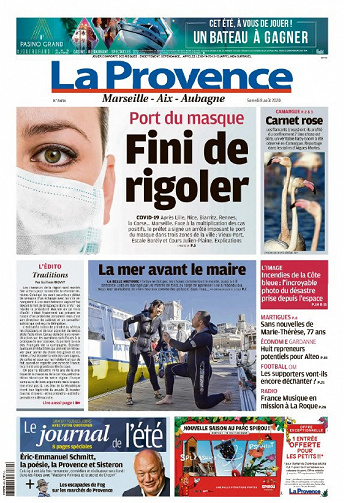 La Provence Marseille - Samedi 8 Août 2020