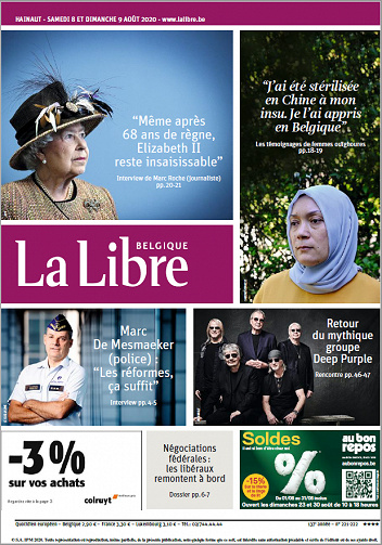 La Libre Belgique-Hainaut - Samedi 8 et Dimanche 9 Août 2020