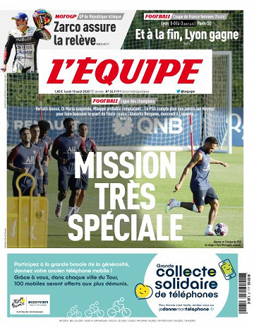 L’equipe du Lundi 10 Août 2020