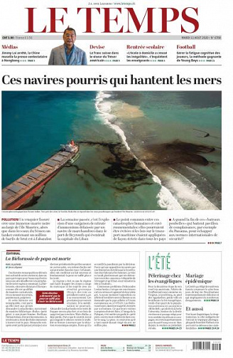 Le Temps - 11 Août 2020