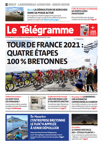 Le Télégramme Brest - Mardi 11 août 2020