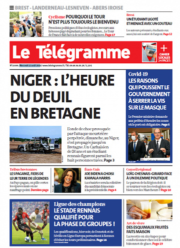 Le Télégramme Brest - Mercredi 12 août 2020