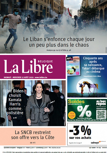 La Libre Belgique-Hainaut - Mercredi 12 Août 2020