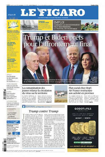 Le Figaro du Jeudi 13 Août 2020