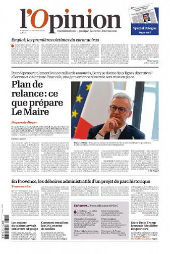 L’Opinion - 14-15 Août 2020