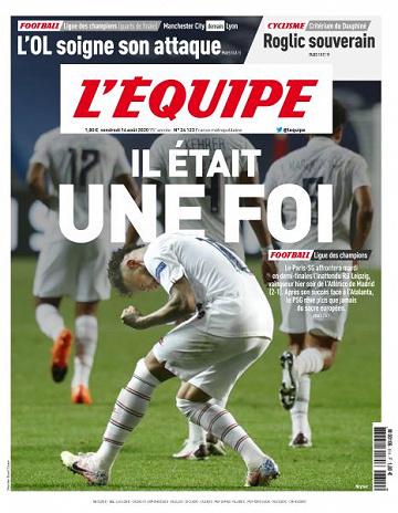 L’equipe du Vendredi 14 Août 2020